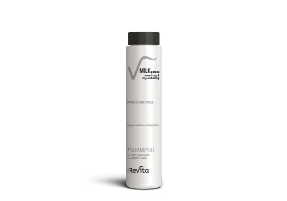 <strong><em>Protects hair cuticle.</em></strong><br>
								Regenerating and detangling shampoo with Milk Proteins for dry and frizzy hair and hair weakened by frequent technical treatments.
Thanks to its delicate formula it protects, regenerates and hydrates the hair restoring natural softness and shine.
